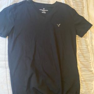 black AE V neck